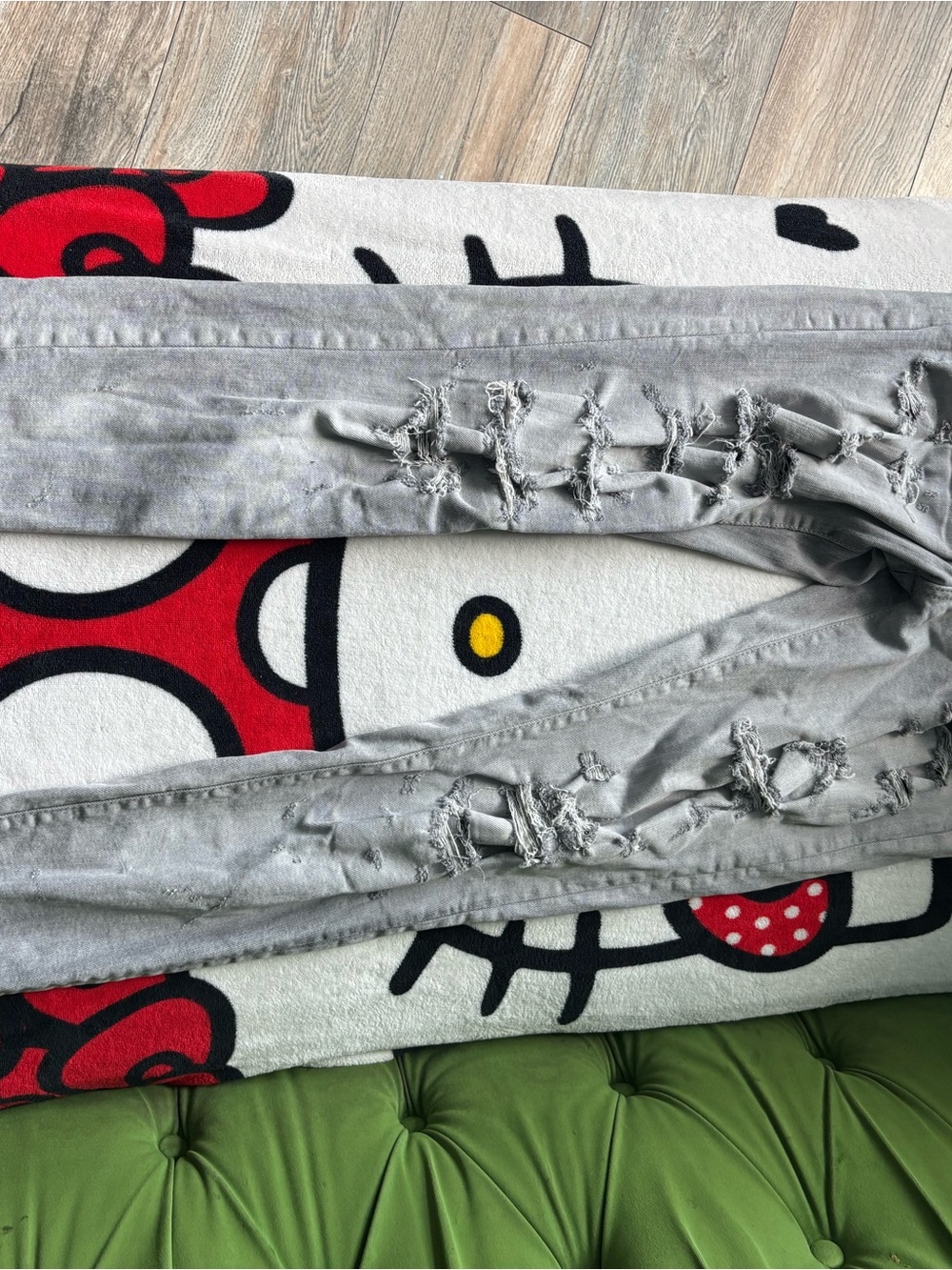Legacy Gray Distressed Kids Jeans